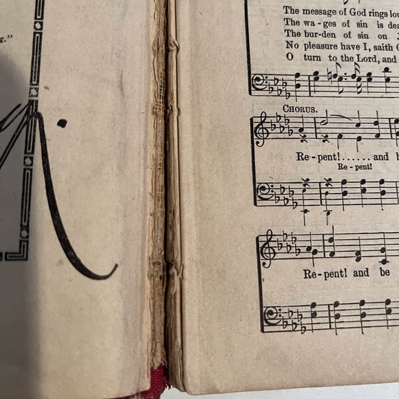 Antique Hard Cover Book of Great Revival Hymns Copyright 1911 - Picture 5 of 13